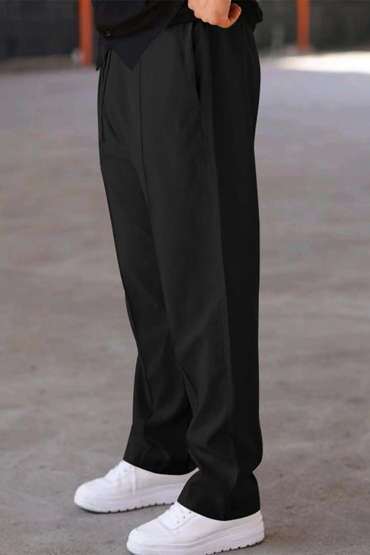 Men's Casual Drawstring Trouser Black