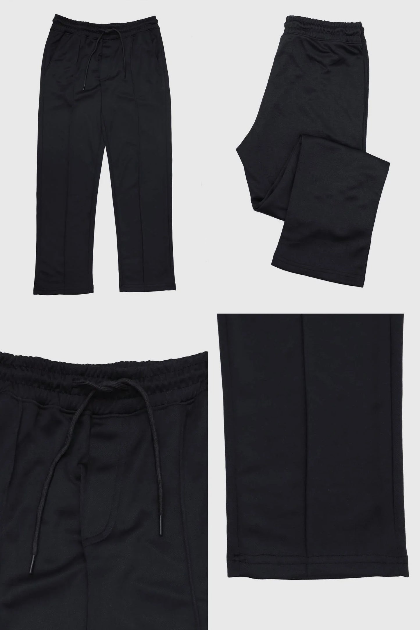 Men's Casual Drawstring Trouser Black