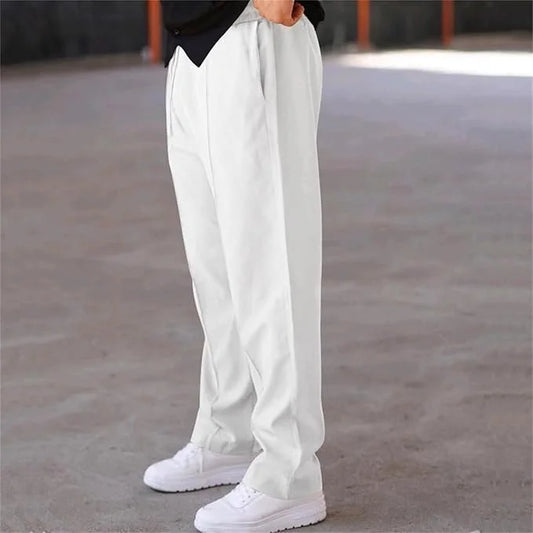 Men's Casual Drawstring Trouser White