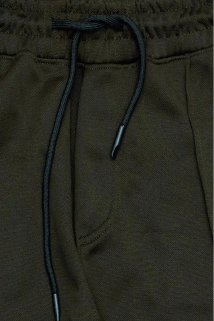 Men's Casual Drawstring Trouser Olive Green
