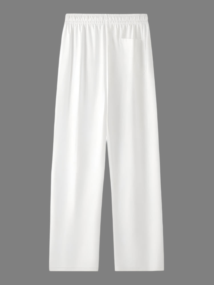 Men's Casual Drawstring Trouser White